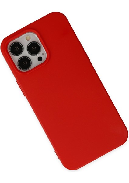 Iphone 14 Pro Kılıf Nano Içi Kadife Silikon - Kırmızı 300099