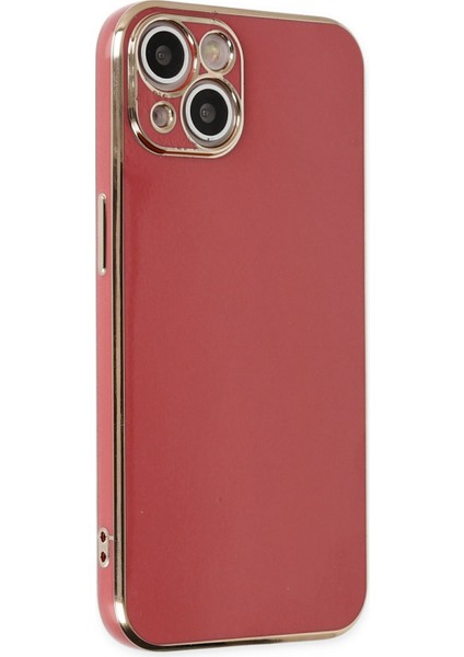 Iphone 14 Kılıf Volet Silikon - Kırmızı 300099