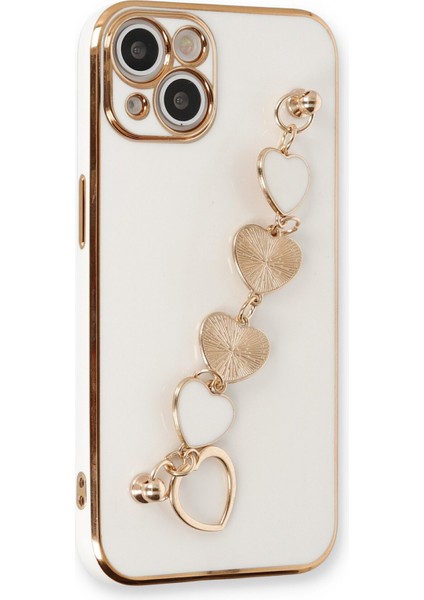 Iphone 14 Kılıf Esila Silikon - Beyaz 300099