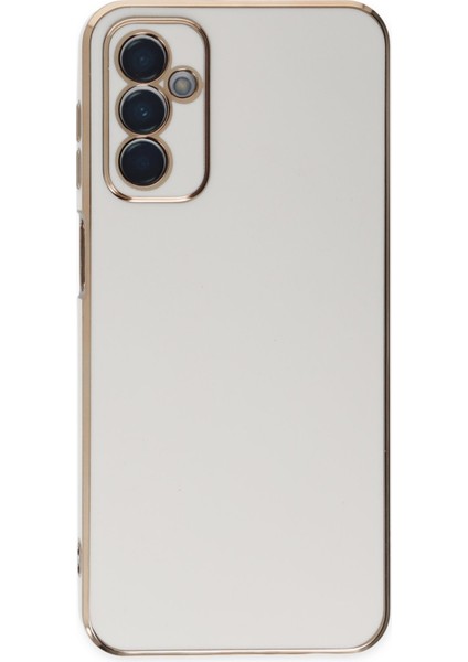 Samsung Galaxy M13 Kılıf Volet Silikon - Beyaz 300099