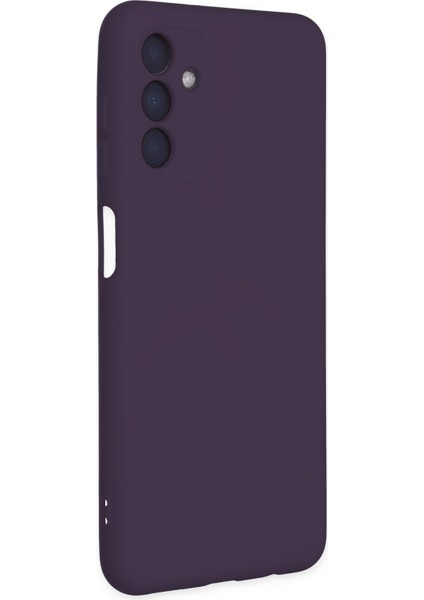 Samsung Galaxy A04S Kılıf Nano Içi Kadife Silikon - Mor 300099
