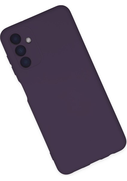 Samsung Galaxy A04S Kılıf Nano Içi Kadife Silikon - Mor 300099