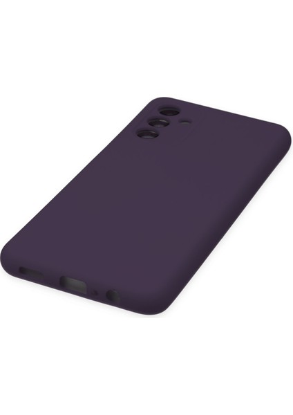 Samsung Galaxy A04S Kılıf Nano Içi Kadife Silikon - Mor 300099
