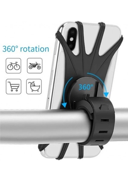 Esnek Silikon Örümcek Bisiklet Telefon Tutucu fırsatları
