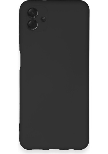Samsung Galaxy A04 Kılıf Nano Içi Kadife Silikon - Siyah 300099