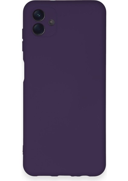 Samsung Galaxy A04 Kılıf Nano Içi Kadife Silikon - Mor 300099