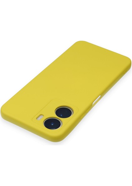Vivo Y16 Kılıf Nano Içi Kadife Silikon - Sarı 300099