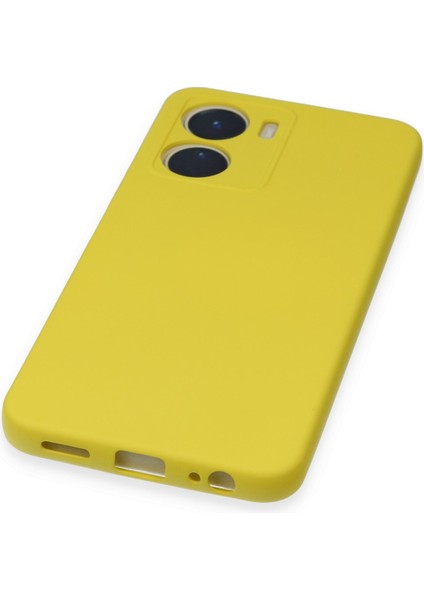 Vivo Y16 Kılıf Nano Içi Kadife Silikon - Sarı 300099