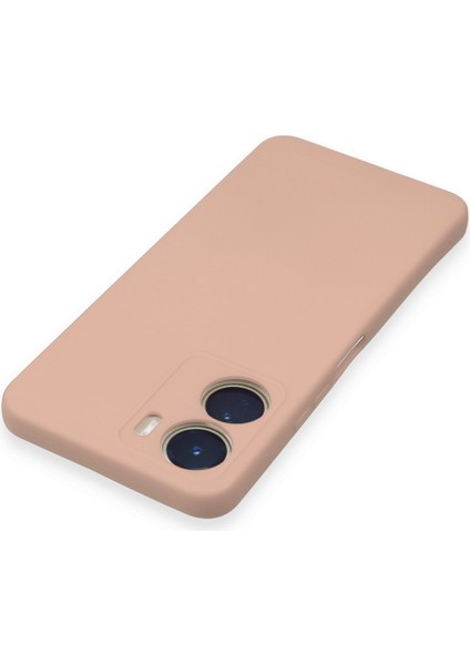 Vivo Y16 Kılıf Nano Içi Kadife Silikon - Pudra 300099