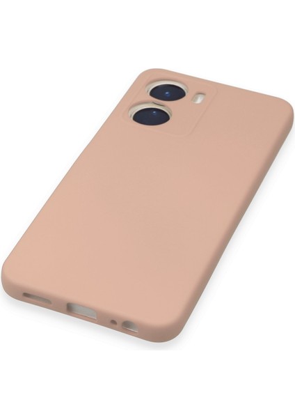 Vivo Y16 Kılıf Nano Içi Kadife Silikon - Pudra 300099