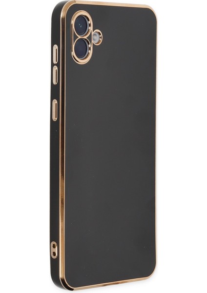 Samsung Galaxy A04 Kılıf Volet Silikon - Siyah 300099