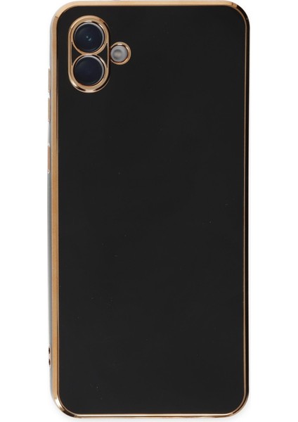 Samsung Galaxy A04 Kılıf Volet Silikon - Siyah 300099