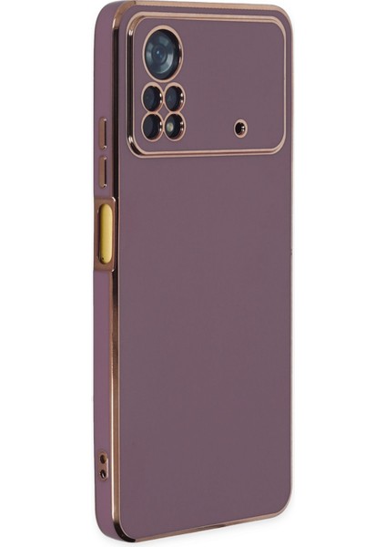 Xiaomi Poco X4 Pro 5g Kılıf Volet Silikon - Mor 300099