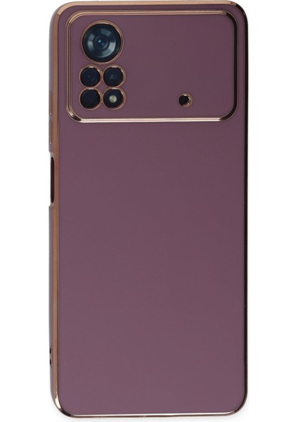 Xiaomi Poco X4 Pro 5g Kılıf Volet Silikon - Mor 300099