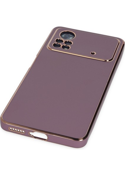 Xiaomi Poco X4 Pro 5g Kılıf Volet Silikon - Mor 300099