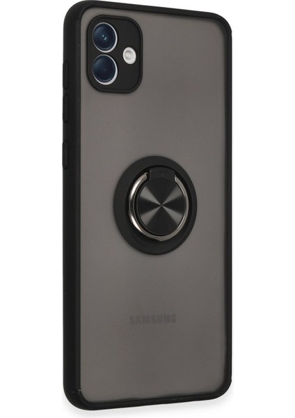 Samsung Galaxy A04 Kılıf Montreal Yüzüklü Silikon Kapak - Siyah 300099 fiyatları