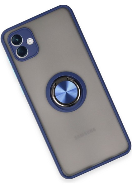 Samsung Galaxy A04 Kılıf Montreal Yüzüklü Silikon Kapak - Lacivert 300099 modelleri