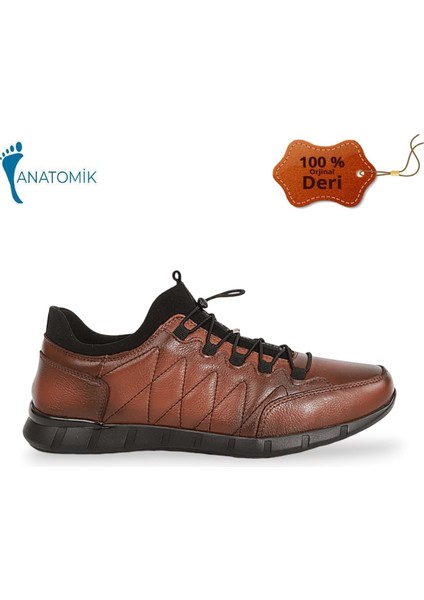 1848 Deri Anatomik Tabanlı Erkek Günlük Ayakkabı - NKT01848-TABA-41