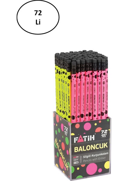 Kurşun Kalem Siya Lata Baloncuk 72'li