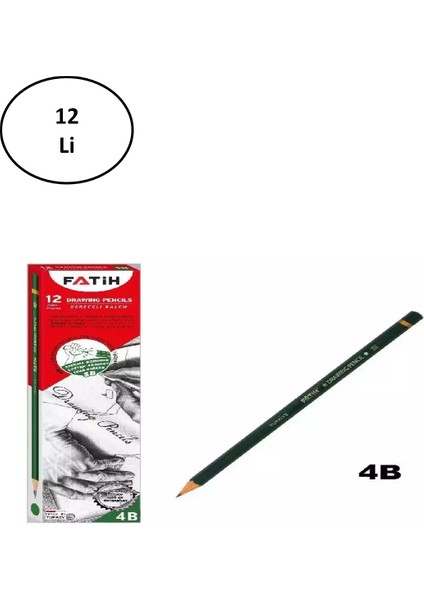 FA15010KL4B 12'li 4b Dereceli Kurşun Kalem
