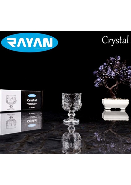 Crystal 6'lı Kahve Yanı Bardak