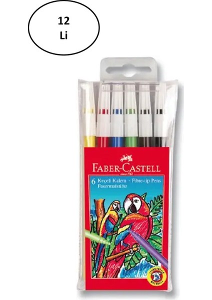 5067155106 Yıkanabilir 6 Renk Keçeli Kalem 12'li