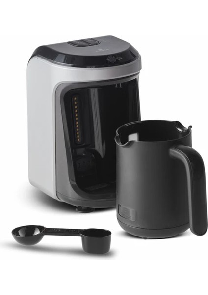 Hatır Hüps Közde Türk Kahvesi ve Sütlü Türk Kahvesi Makinesi Pearl White 5 Fincan Kapasiteli Bol Köpüklü fiyatları