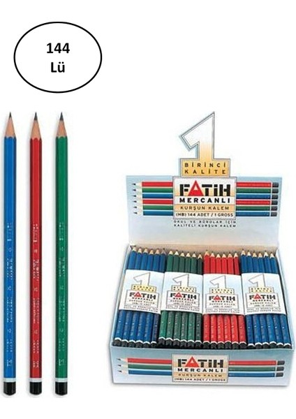 Kurşun Kalem Mercanlı 144'LÜ
