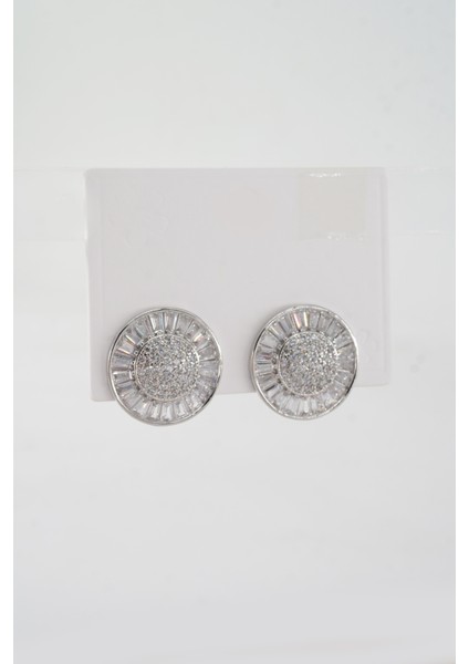 Kadın Vip Seri Özel Tasarım Baget Zirkon Taşlı Küpe Seti fiyatları