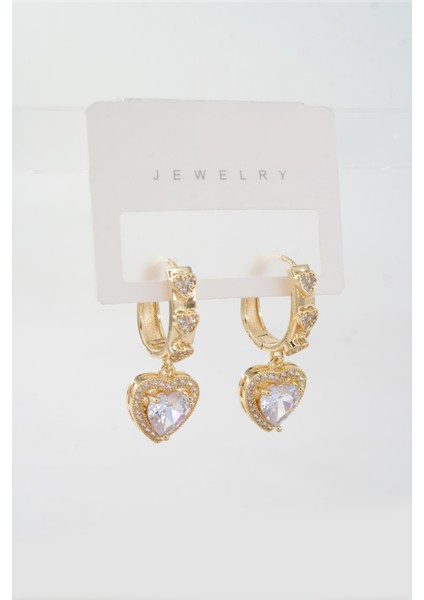 Kadın Vip Seri Özel Tasarım Baget Zirkon Taşlı Küpe Seti