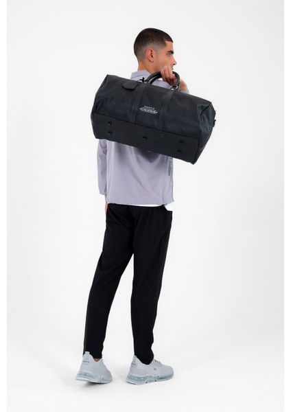 Siyah Kadın Erkek Unisex Omuz Askılı Su Geçirmez Spor Çanta Valiz C5006 fırsatları