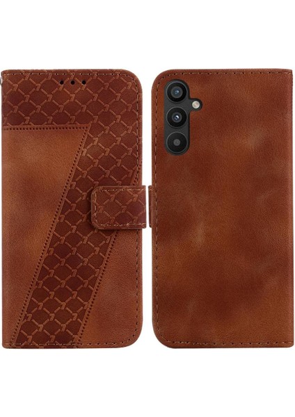 Için Samsung Galaxy A54 5g Kabartmalı Desen Flip Folio Pu Telefon Kılıfı (Yurt Dışından)