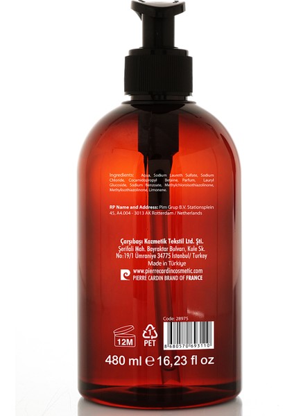 Liquid Hand Wash 480 ml – Deep Ocean - Sıvı Sabun - Derin Okyanus