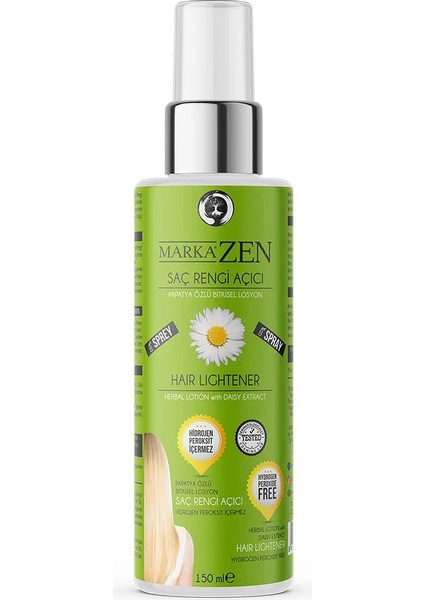 Bitkisel İçerikli Doğal Saç Açıcı Losyon 150 ml.