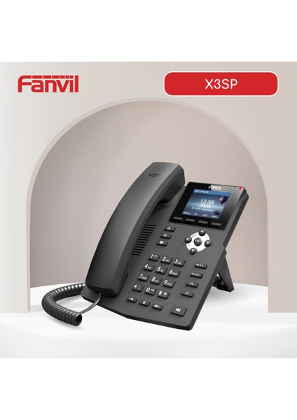 X3SP Renkli Ekran PoE IP Masaüstü Telefon