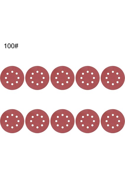 10 Adet 125MM 8 Delik Yuvarlak Şekil Taşlama Zımpara Diskleri Kanca Döngü Zımpara Pedi (Yurt Dışından)