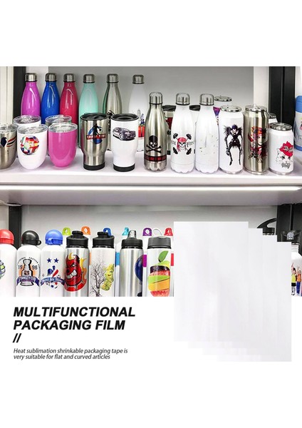 30 Adet Süblimasyon Shrink Wrap Film, Kupa, Bardak, Bardak Için 3 Boyut (Yurt Dışından)