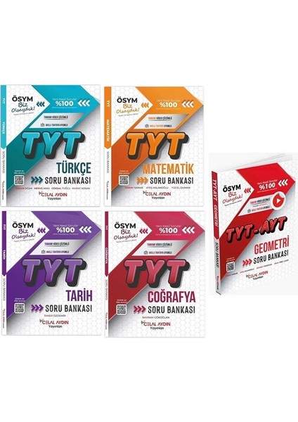 Celal Aydın Yayınları Tyt Eşit Ağırlık Tüm Dersler Soru Bankası Set Toplam 5 Kitap