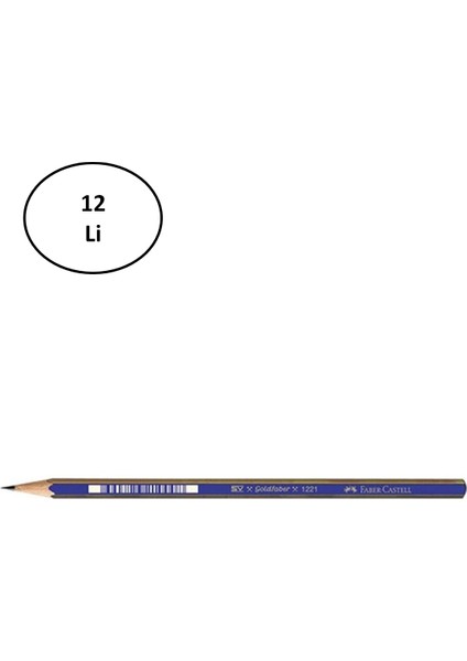 Faber Castell Goldfaber 1221 Dereceli Kurşun Kalem 4h 12'li