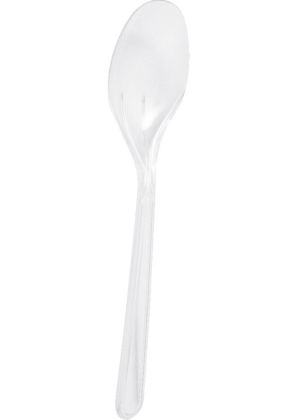 Plastik Şeffaf Ekolüks Kaşık - 50 Adet fiyatları