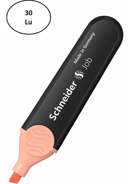 Schneider SCF092 Job Pastel 1-4,5 mm Şeftali Fosforlu Kalem 10'lu