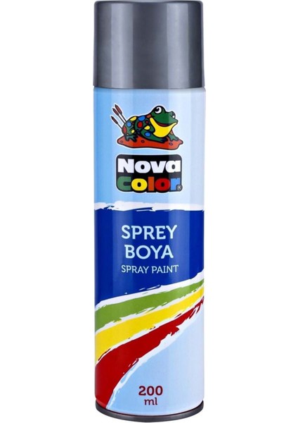 Toptan Bulurum Nova Color Sprey Boya 200 ml Gri