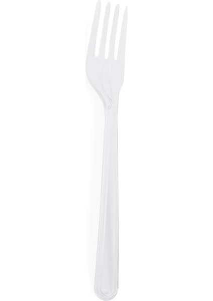 Plastik Şeffaf Ekolüks Çatal - 50 Adet