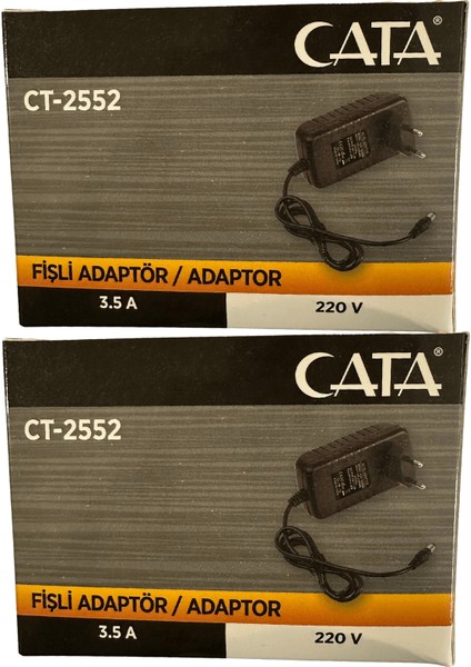 CT-2552 3.5 Amper 220V Fişli Adaptör (2 Adet)