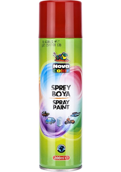 Nova Color Sprey Boya 200 ml Kırmızı