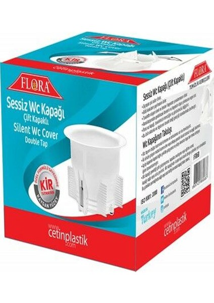 Toptanbulurum Flora F068 Çift Kapaklı Sessiz Wc Kapağı