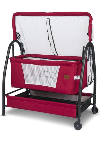 Diamond Portatif Beşik Bordo