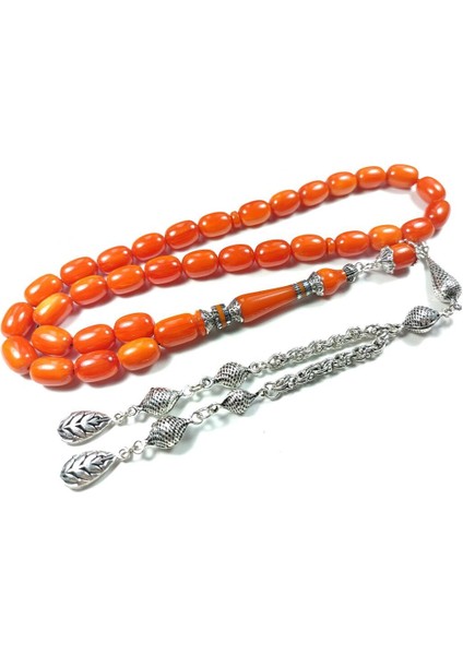 Gümüş Kaplama Püsküllü 925 Ayar Gümüş Nakkaş Imame Sıkma Kehribar Sertifikalı 3927 fiyatları