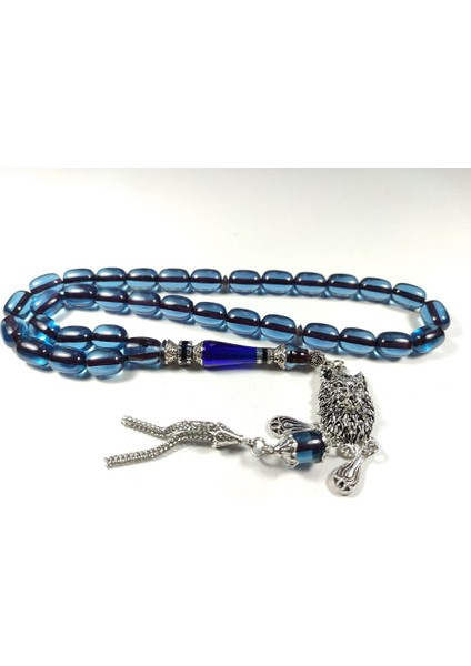 Gümüş Kaplama Püsküllü 925 Ayar Gümüş Nakkaş Imame Alman Zar Kehribar Sertifikalı 3904