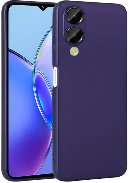 Vivo Y17S Kılıf Lüx Korumalı Premier Mat Silikon+Nano Lacivert